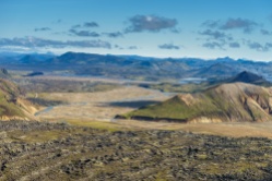 Landmannalaugar - Brennisteinsalda mit Laugahraun und Grænagil